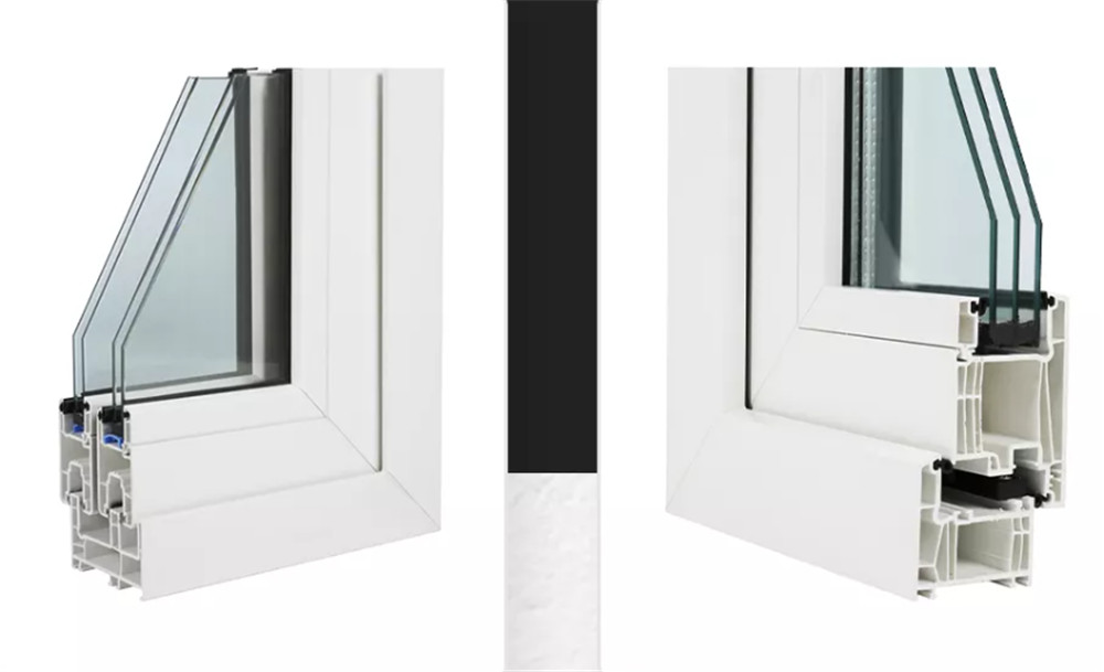 Stroj na vytlačování okenních dveří z PVC (12)